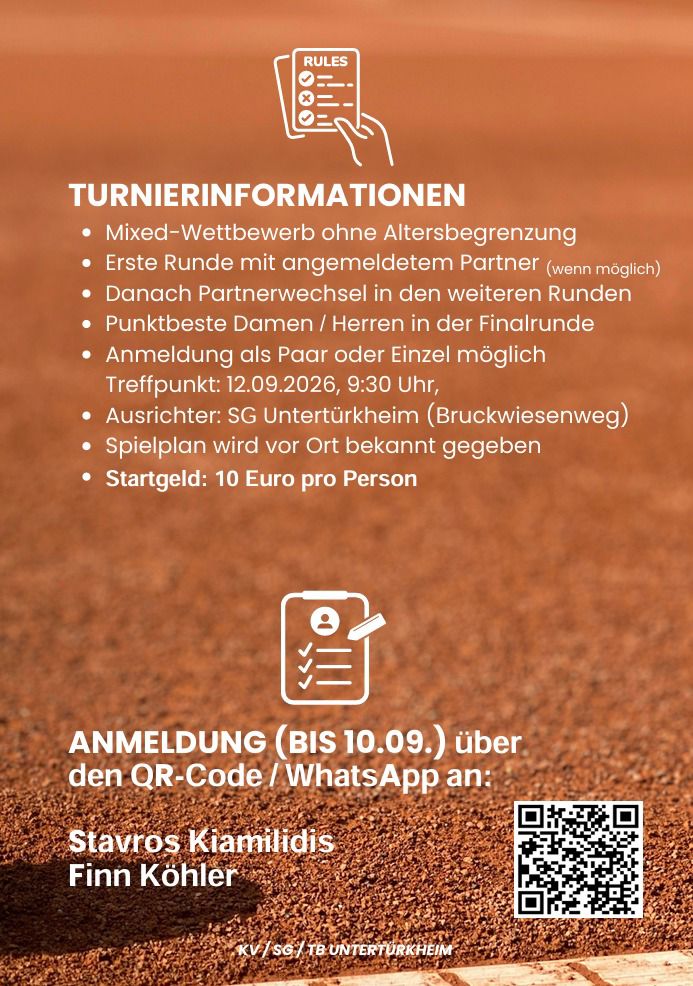 Turnierinformationen und Anmeldung 51. Storchencup